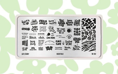 Пластина для стемпинга Go! Stamp 162 Backtalk