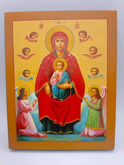 Сицилийская Пресвятая Богородица 16х13 икона на левкасе