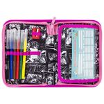 Пенал BRAUBERG с наполнением, 1 отделение, 1 откидная планка, 24 предмета, 21х14 см, "Anime movie", 272349