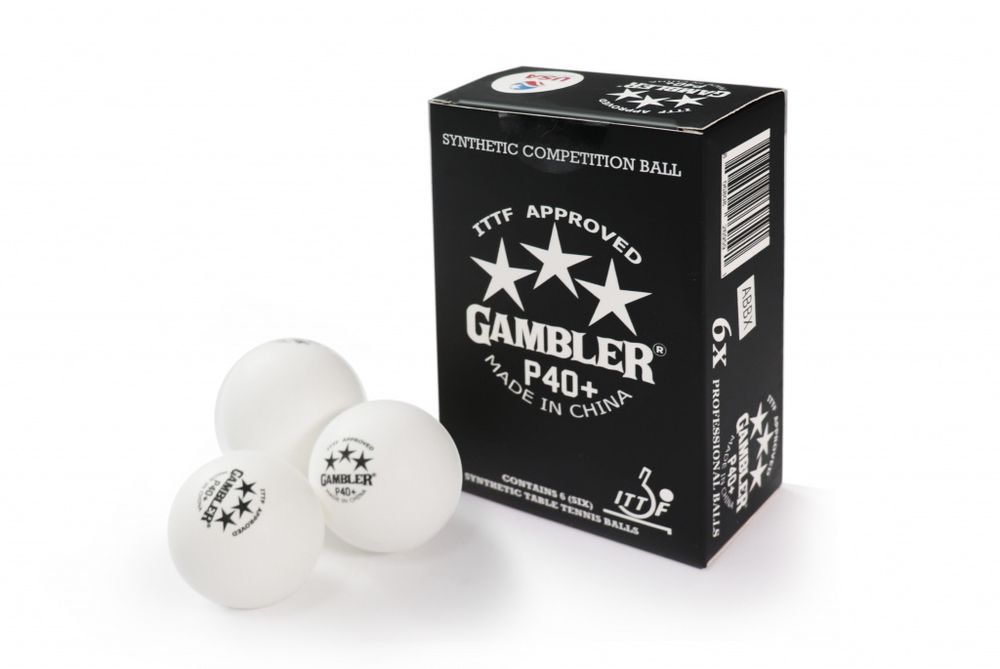 Мячи н/т GAMBLER P40+ BALL - 6 PACK