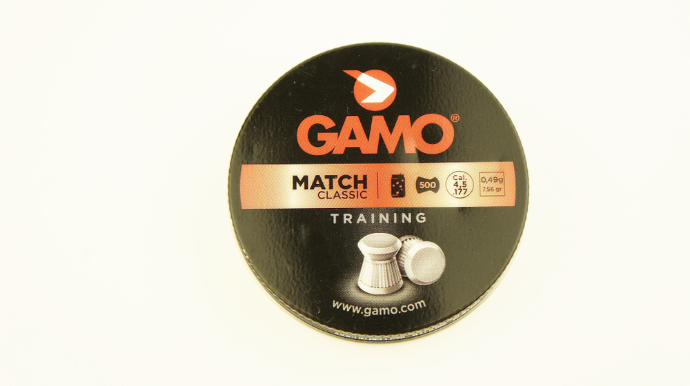 GAMO MATCH 4.5mm 0,49г. (250шт.) пули пневматические