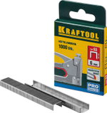 KRAFTOOL узкие, тип 53 (A/10/JT21) 23GA 18 мм, 1000 шт, скобы для степлера (31670-18)