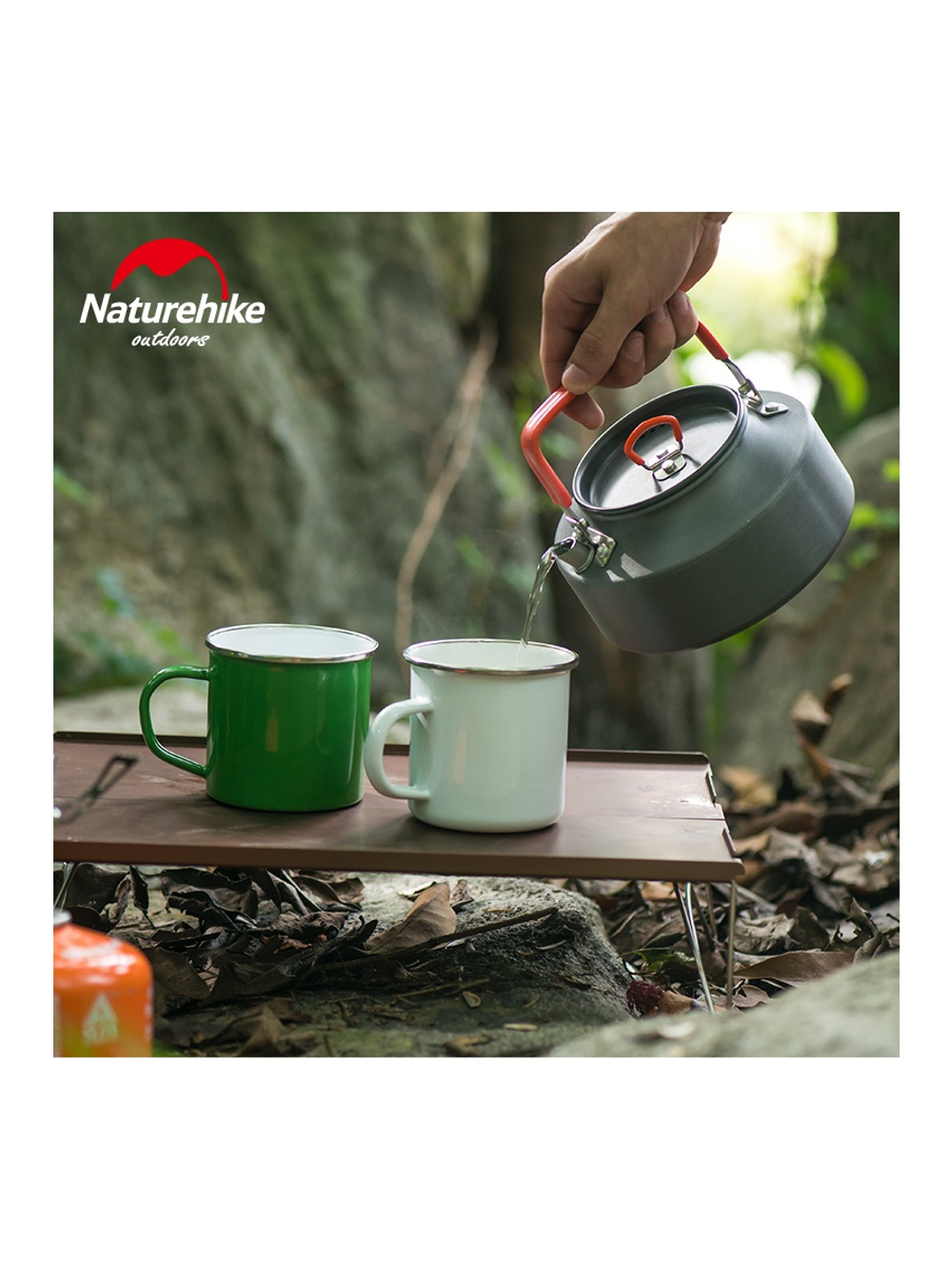 Чайник туристический Naturehike NH17C020-H 1.1л серый