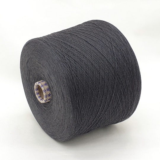 Пряжа Cashcot 85% хлопок/15%  кашемир, 30/3 (1000 м/100 гр) серый