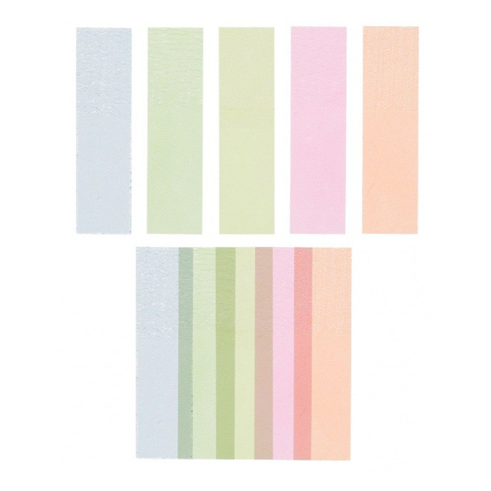 Закладки клейкие Basir пластиковые, прямоугольные, 5 цветов, размер 1,0*4,5 см