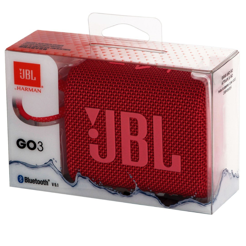 Портативная колонка JBL Go 3 Red (красная)