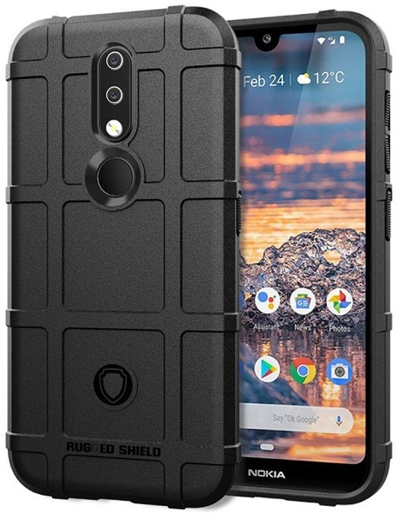 Чехол на Nokia 4.2 цвет Black (черный), серия Armor от Caseport