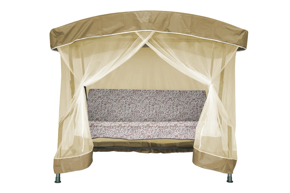 Качели садовые 3-х местные Ирис с москитной сеткой арт.GS1447 "Garden story"