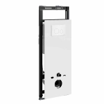Инсталляция для унитаза WasserKraft Salm 27TLT.010.ME.WH.WH02 белая панель/кнопка белая глянцевая