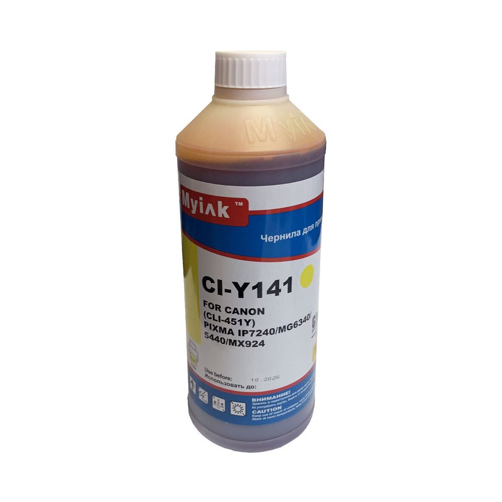 Чернила для CANON CLI-451Y (1л, yellow Dye) CI-Y141 Gloria™ MyInk