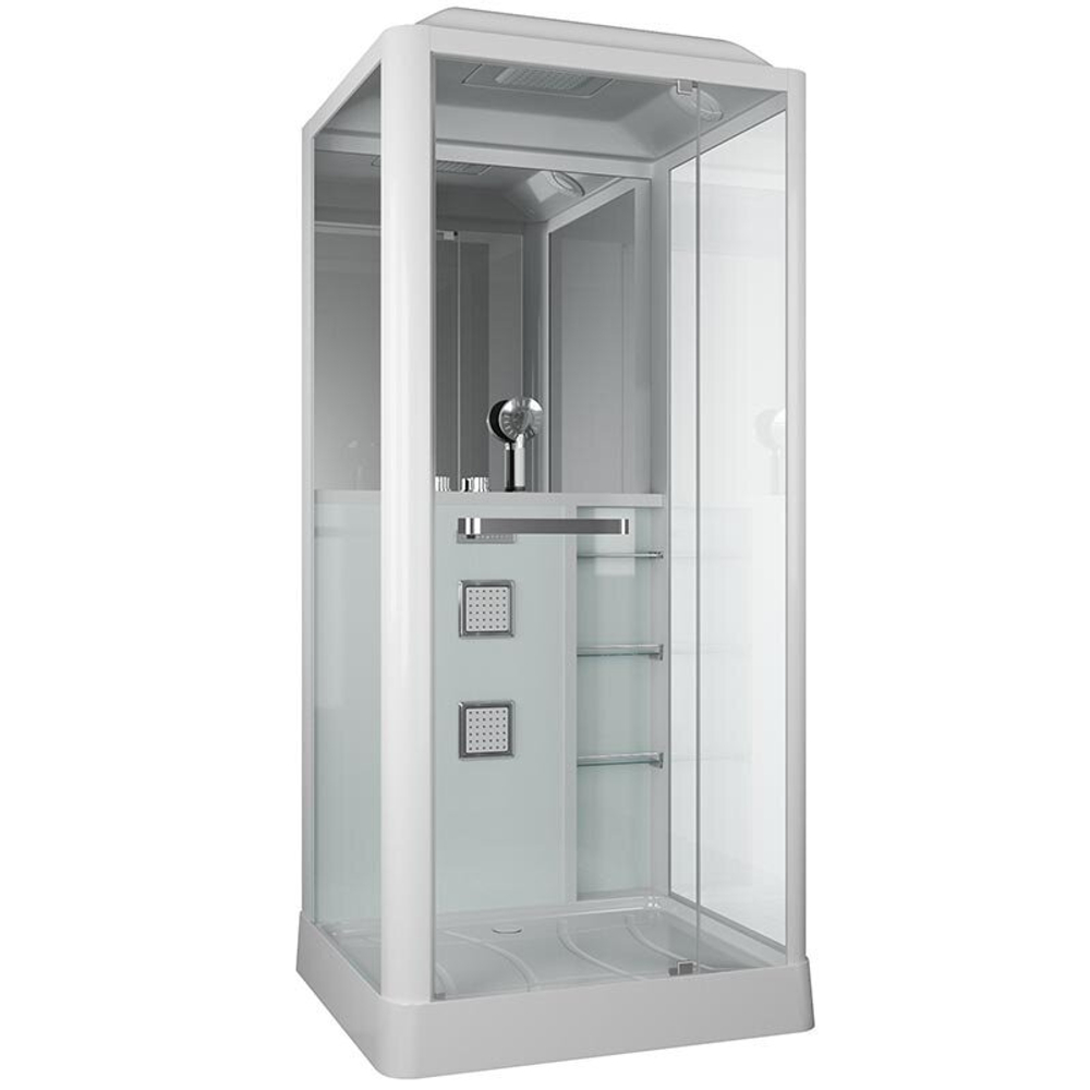 Душевая кабина Grossman Alba GR126 (90x100x225) дверь распашная,3 места
