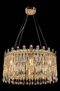 Подвесная люстра 8*Е14 LE3001/600 GD золото Elien Leon