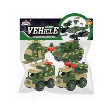 Набор машинок "Военная техника" 4 шт TM Zhorya LY066
