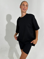 Футболка женская молочная оверсайз хлопок