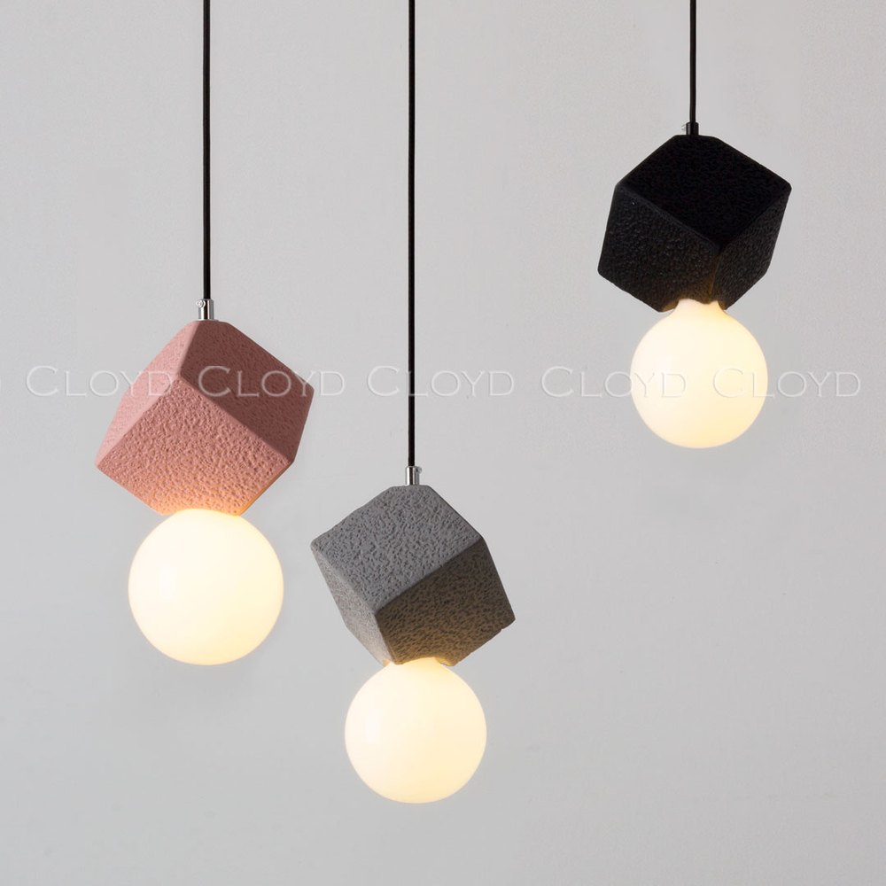 Подвесной светильник Cloyd AUSTA-B P1 / хром - серый бетон (арт.11149)