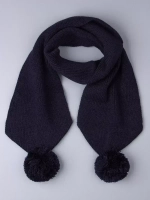 Шарф зимний вязаный с бубонами для детей