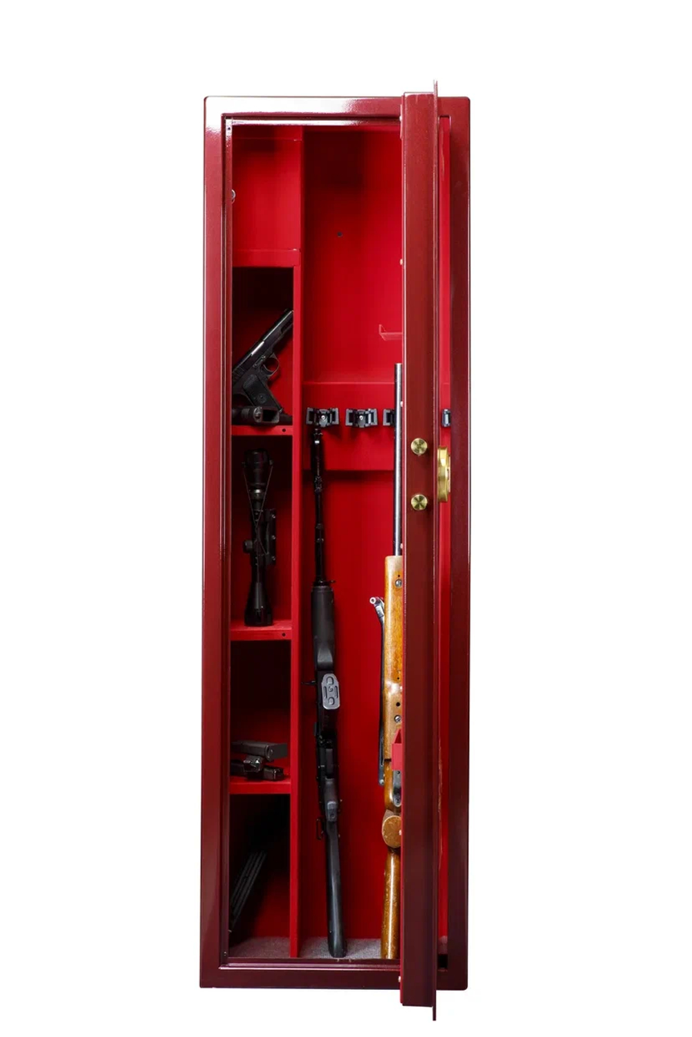 Сейф оружейный VALBERG САФАРИ EL GOLD (вишневый)