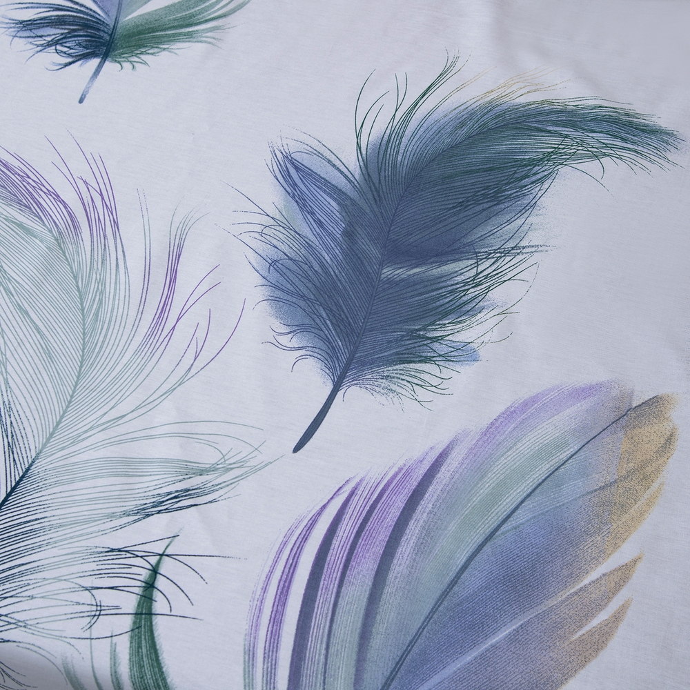 КПБ на резинке Сатин Velouria Luxe с Одеялом VLR018, Евро, 4 наволочки, простынь 160*200*25