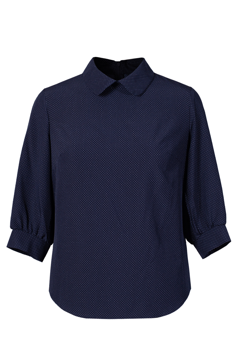 Блузка женская 3430ВП, т.синий точка #176Тст093430ВП