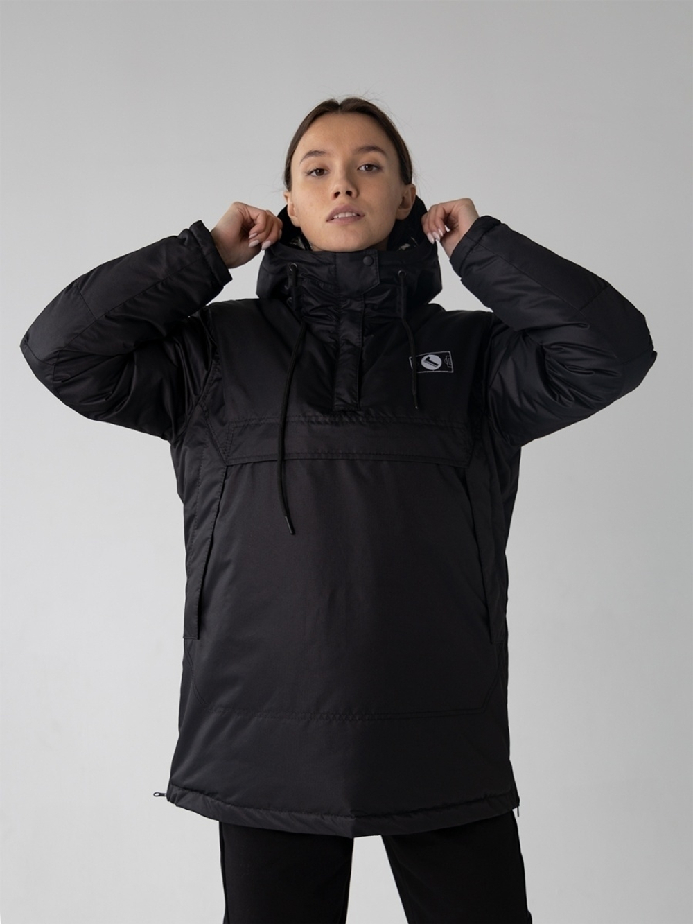 Анорак зимний женский ткань мембрана Город Горький черный