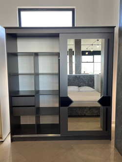 Шкаф-купе № 25 Блэк Лайт 200 см