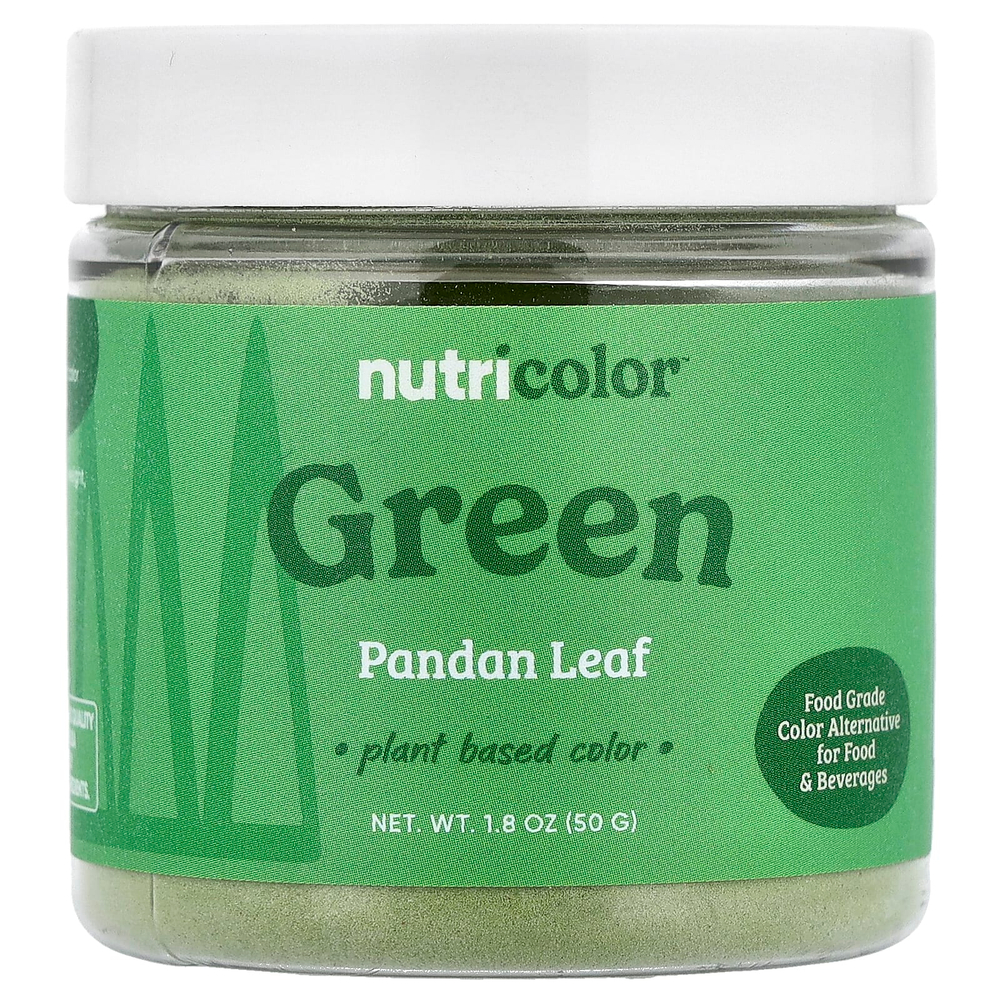 Nutricost, Nutricolor™, листья зеленого пандана, 50 г (1,8 унции)