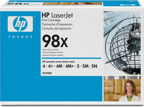HP 98X Подлинный Черный 1 шт 92298X