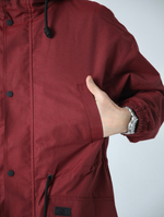 Парка с жилетом Город Горький хибины бордо красная