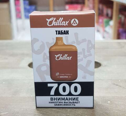 Chillax Micro Табак 700 затяжек 20мг Hard (2% Hard)