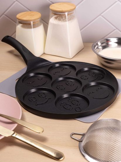 Сковорода для оладий 26 см. Kamille КМ 4211 индукция смайлики