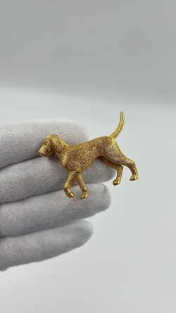 Брошь собака Burberry