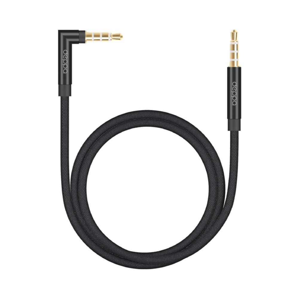 Аудиокабель AUX Jack3.5мм - Jack3.5мм, 1.2м, черный