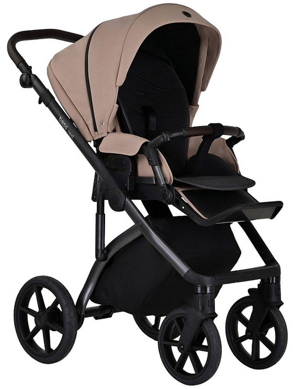 Детская коляска Roan Bass Next 3 в 1 с автокреслом Avionaut Silver Black RN233/1 Amber Black