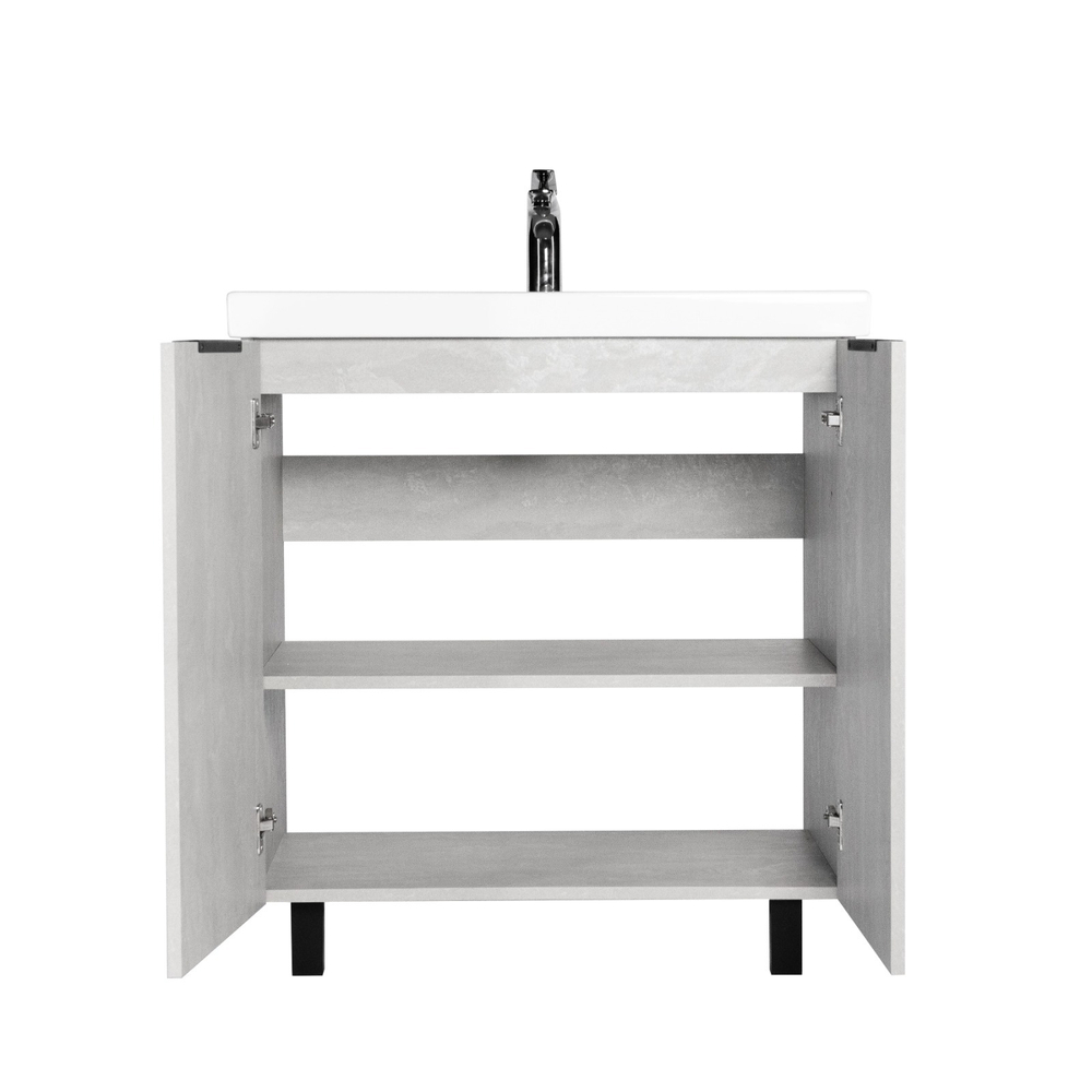 Тумба VIANT "Берлин" MODUO 80 2 ств цемент 441х766х820