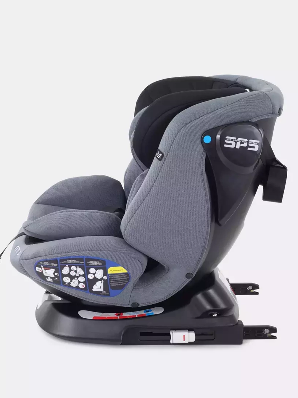 Автокресло RANT UB619 "NITRO" isofix Grey группа 0+-1-2-3  (0-36 кг)