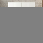 Шкаф Агератум МДФ четырехсекционный с антресолью Лайн керамика (0,27) А10032 матовая - Дуб Сонома 3025  220*50*240