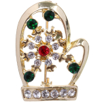 Брошь новогодняя «Gold Podarok - Варежка», см