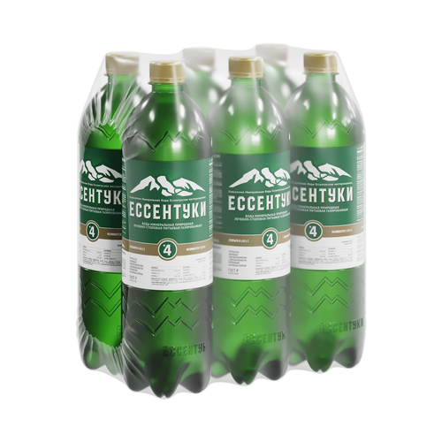 Ессентуки №4 минеральная вода 1л ПЭТ газ