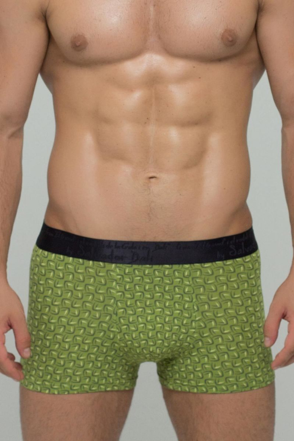 Мужские трусы-боксеры с мелким узором из бумерангов (Размер: M) (Цвет: красный)