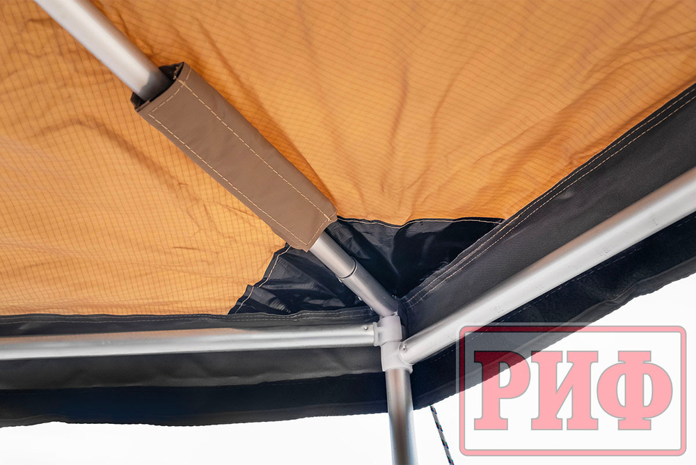 Маркиза автомобильная комбинированная (прямоугольная с веерной частью) 2,0х2,0 м (левая) РИФ