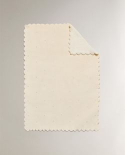 Zara Home плед детский из полиэстера, кремовый, 70x100 см