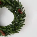 Рождественский венок с шишками «Cones» (Литая хвоя) 60 см