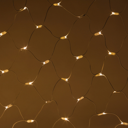 Гирлянда ЭРА ERAPS-SK2 светодиодная новогодняя сеть 1,5x2 м тёплый белый свет 150 LED белый каучук