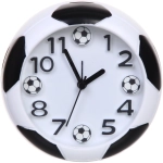 Будильник «Футбольный мяч» 13*4см белый