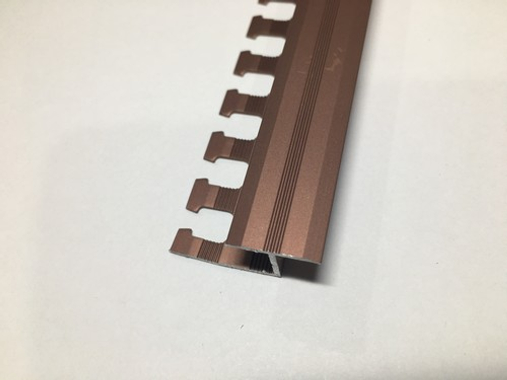 ATZг 10мм "DO-2" 2,7м Розовый мат. Z-об. 16мм гибкий анод. алюм.