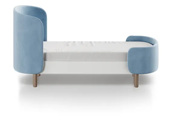 Кровать KIDI Soft для детей от 2 до 4 лет (голубой)