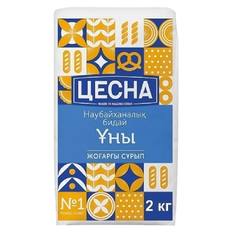 Мука Цесна высший сорт 2 кг/пач