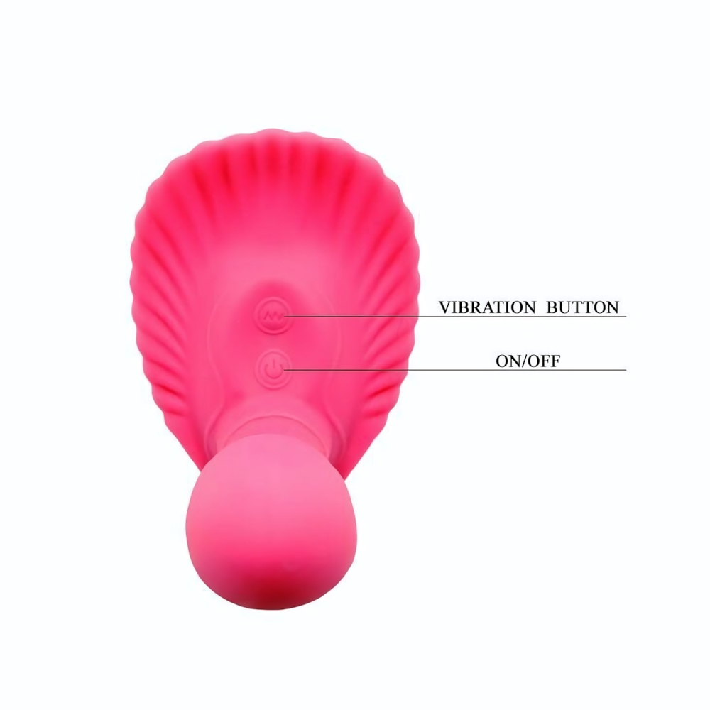 Клиторальный стимулятор с вагинальной пробкой Fancy Clamshell (Цвет: розовый)