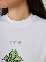 Футболка Toccotwo Tetris dragon silkscreen белая