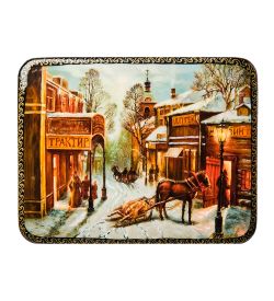 Народные промыслы ШК-19/35-B Шкатулка в технике декупаж «Старая Москва» (10х8х3,5)